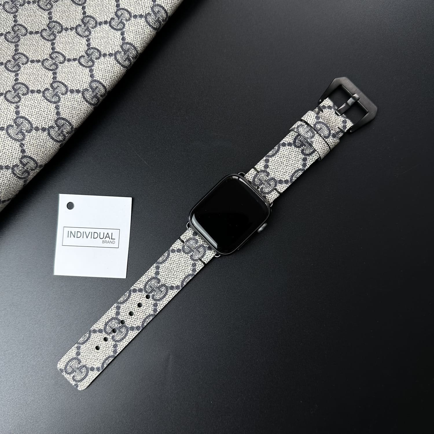 Cinturino Gucci Apple Watch Blu Artigianale