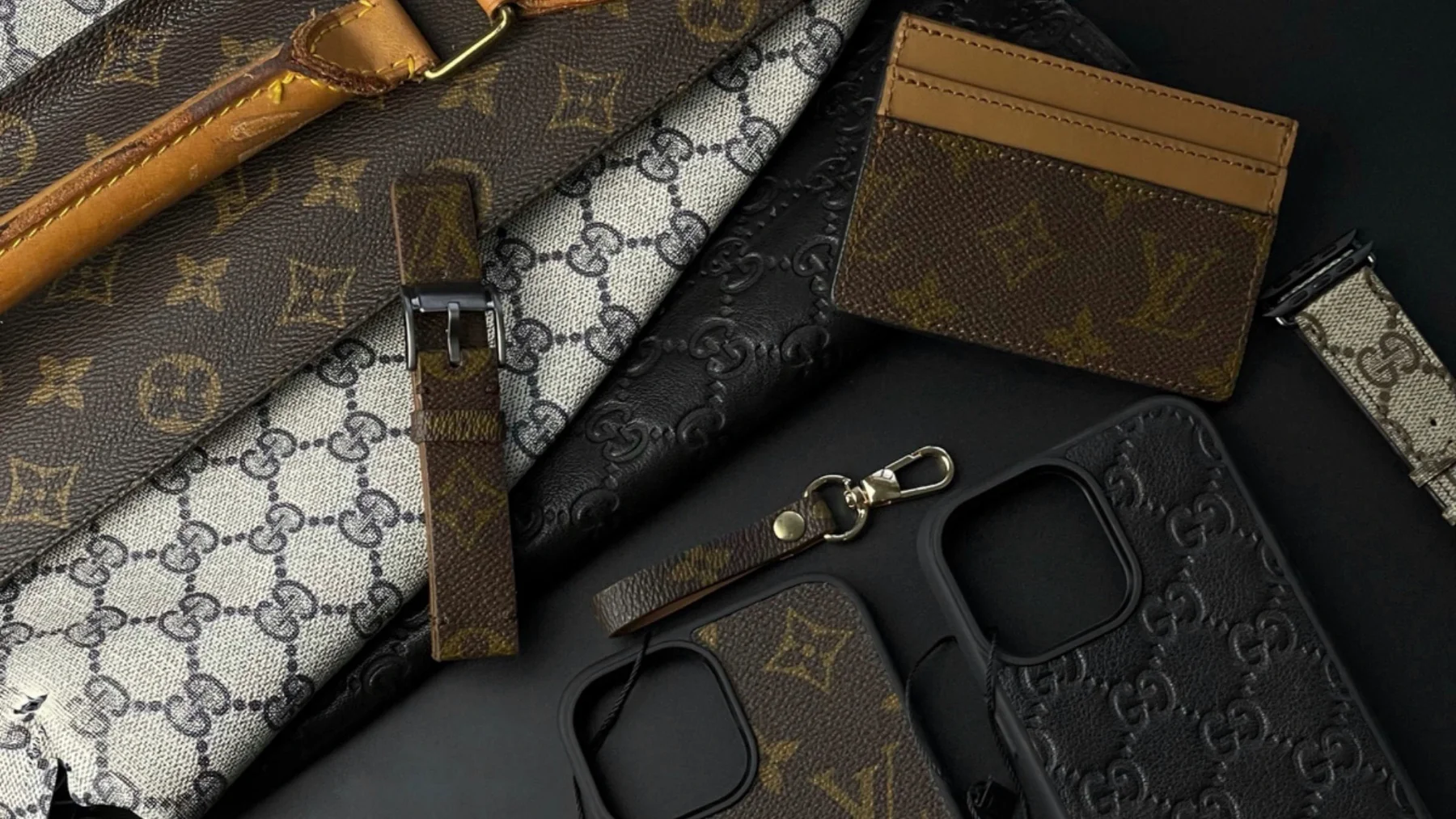 Accessori Gucci e Louis Vuitton Artigianale