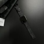 Handcrafted Louis Vuitton Black Apple Watch Strap