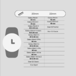 galaxy watch size chart