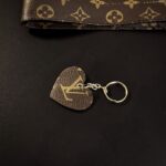 Portachiavi Louis Vuitton a Forma di Cuore Handmade