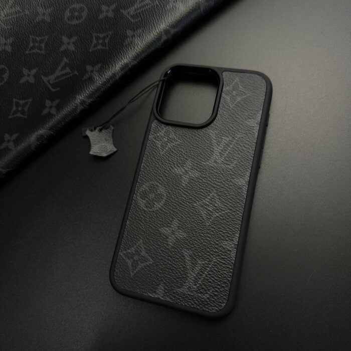 Cover per Samsung S24 Ultra, S23, S22, S21 Louis Vuitton Nero Artigianale