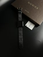 Cinturino Apple Watch Gucci Nero Cucito Artigianale - immagine 7