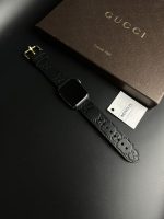 Cinturino Apple Watch Gucci Blu Scuro Cucito Artigianale - immagine 2