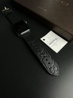 Cinturino Apple Watch Gucci Blu Scuro Cucito Artigianale - immagine 3