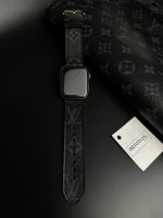 Cinturino Apple Watch Louis Vuitton Nero Cucito Artigianale - immagine 5