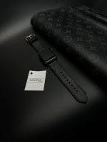 Cinturino Apple Watch Louis Vuitton Nero Cucito Artigianale - immagine 6