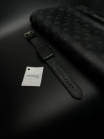 Cinturino Apple Watch Louis Vuitton Nero Cucito Artigianale